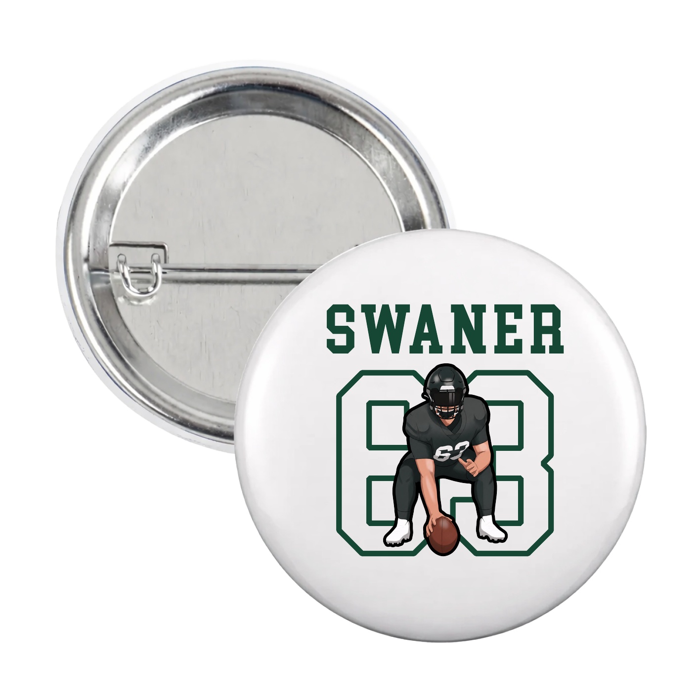 Game Day Button — Shirsey in White