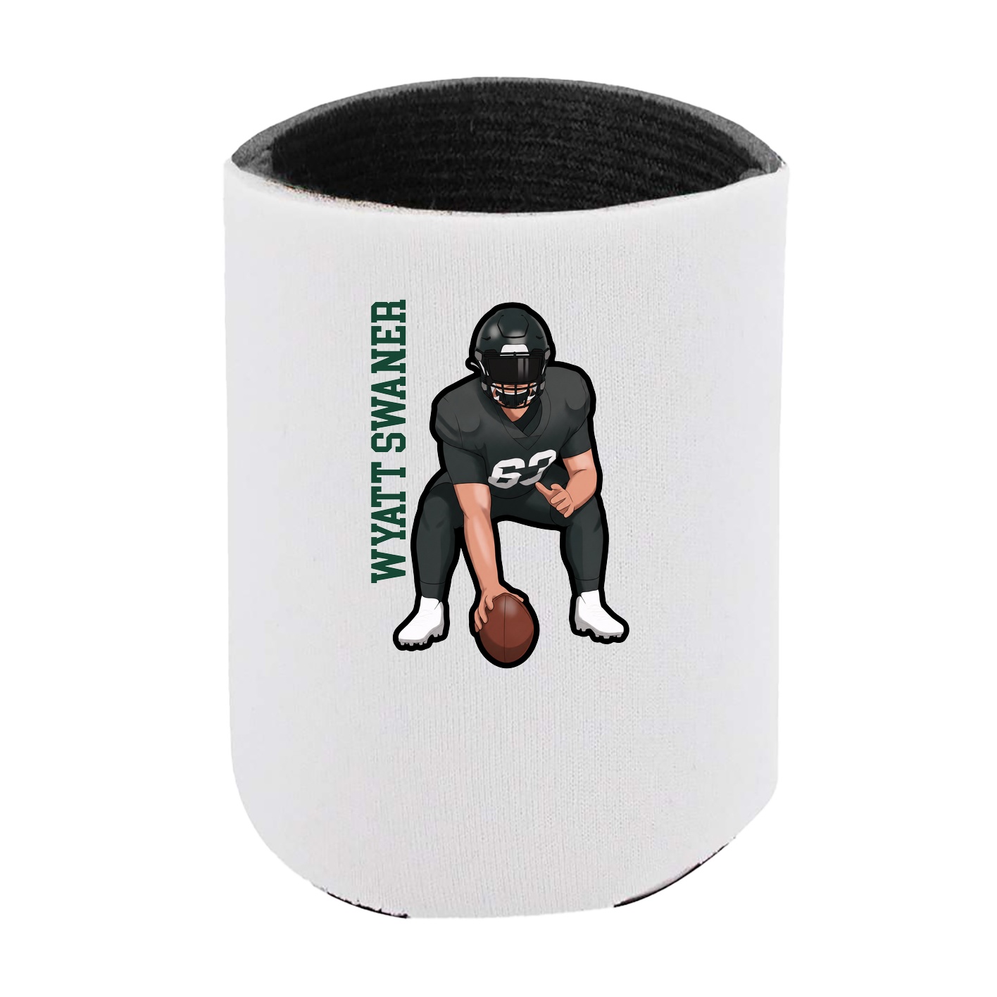 Can Holder — Name Vertical in White