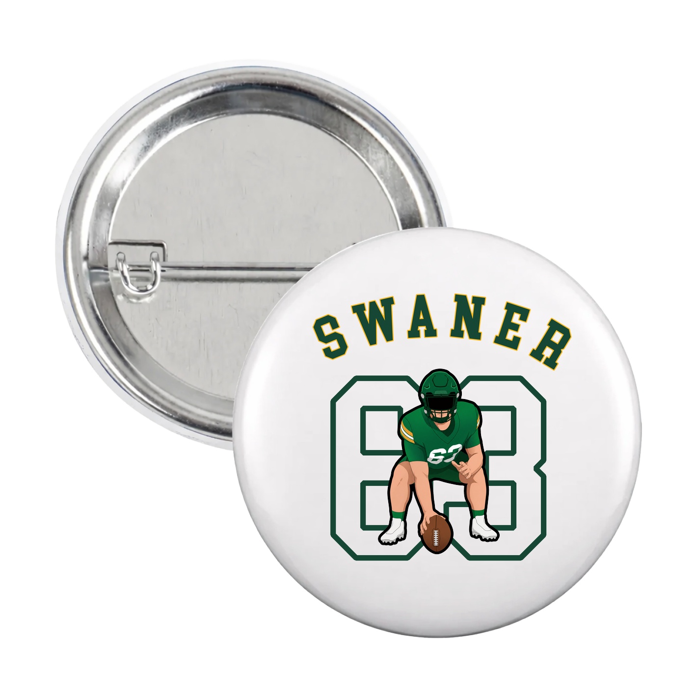 Game Day Button — Shirsey Arch in White