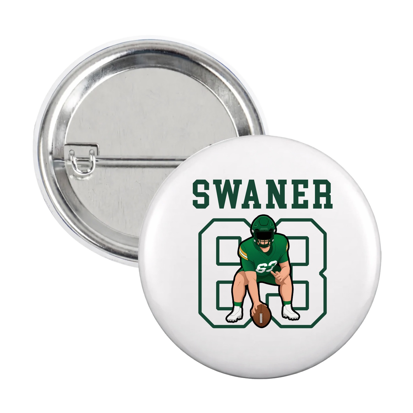 Game Day Button — Shirsey in White