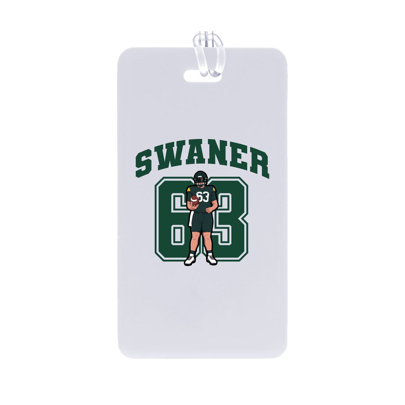 Bag Tag — Number in Classic