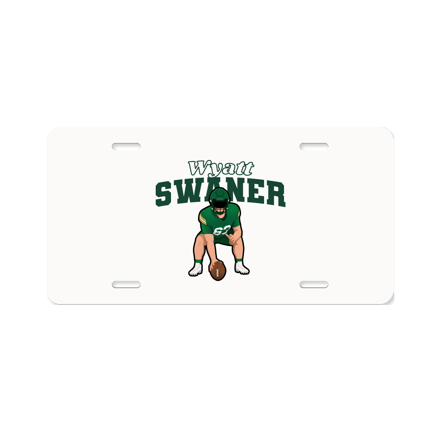 License Plate — Name Arch in Classic