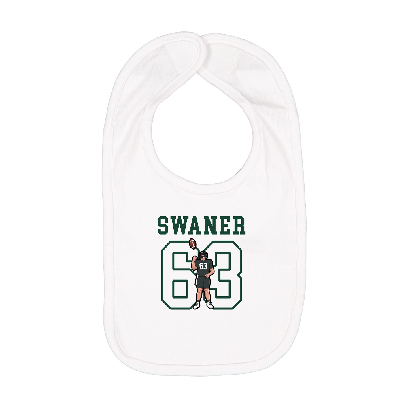 Infant Bib — Shirsey in White