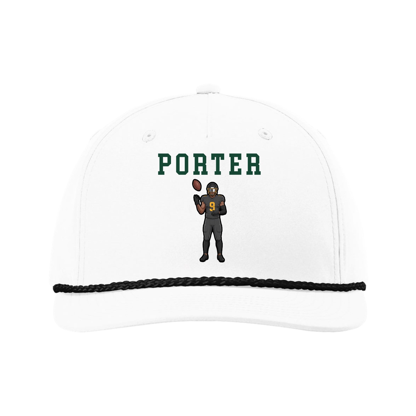 Five-Panel Classic Rope Cap — Shirsey in White