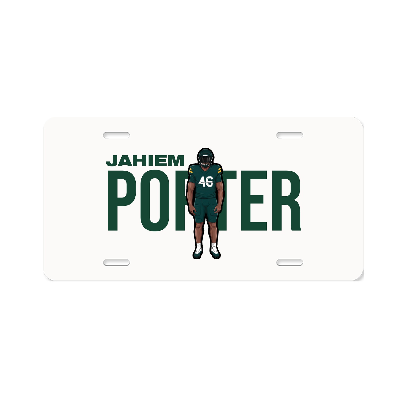 License Plate — Player Name in Classic