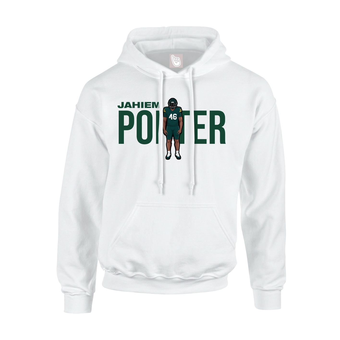 Hoodie — Player Name in White