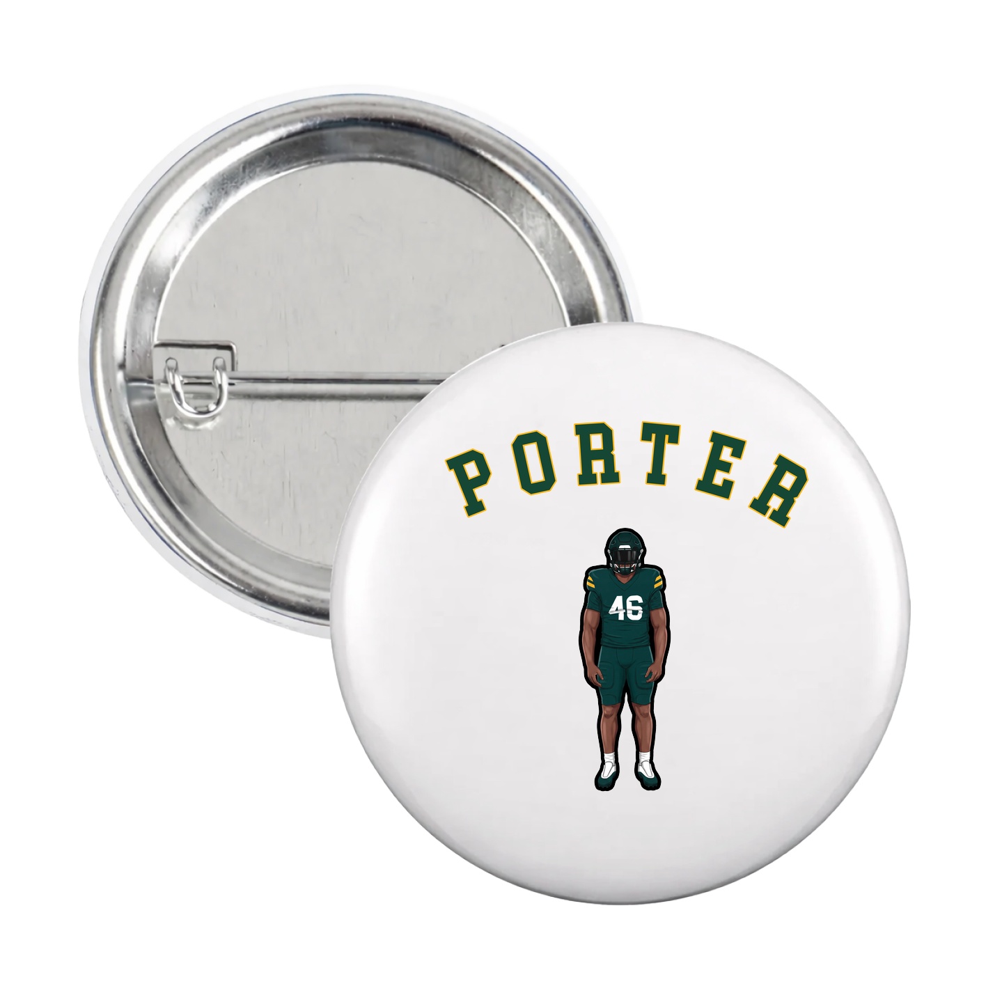 Game Day Button — Shirsey Arch in White