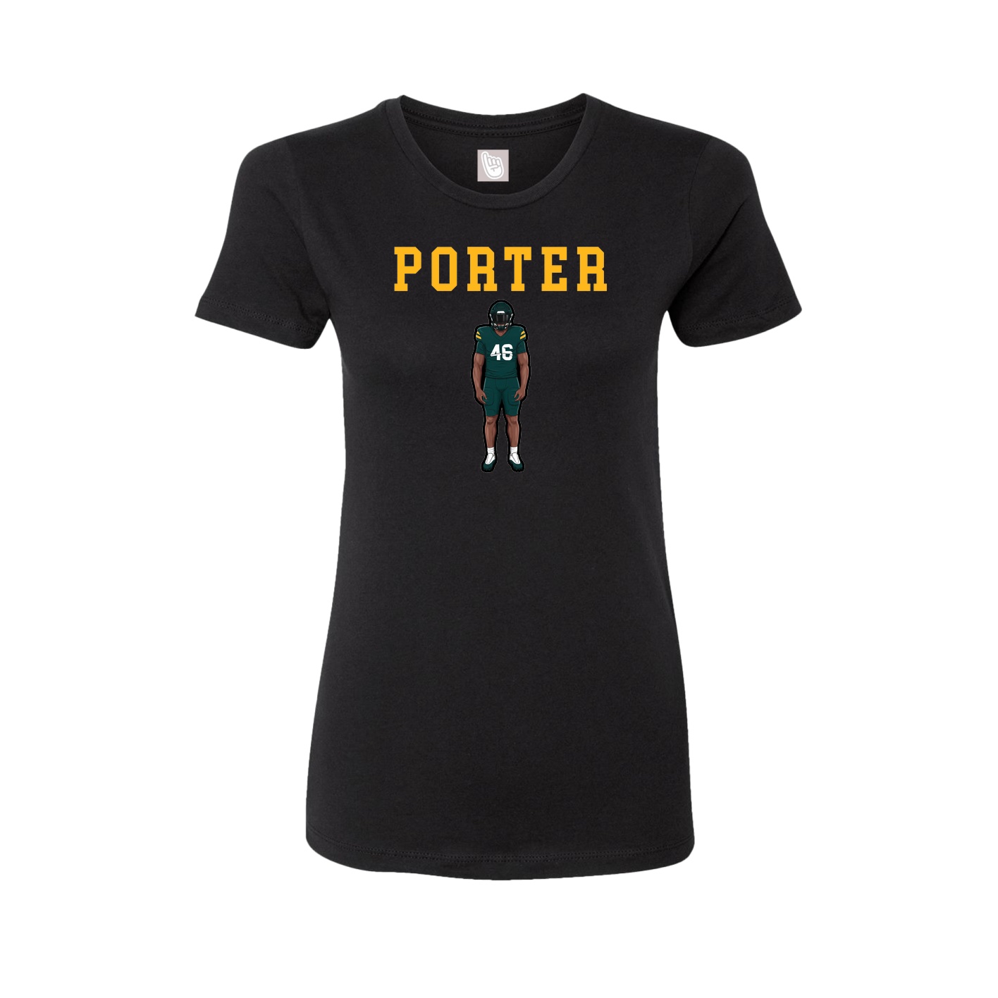 Fitted Women's Tee — Shirsey in Black