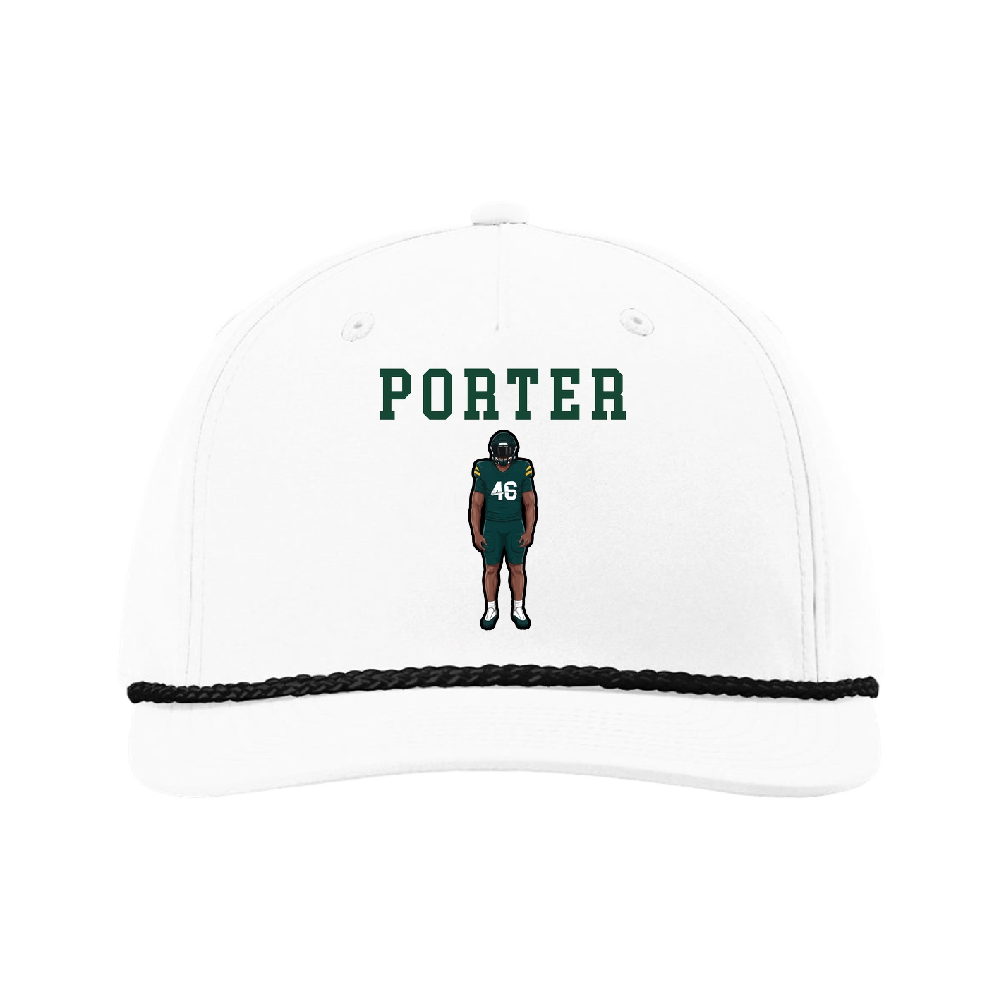 Five-Panel Classic Rope Cap — Shirsey in White