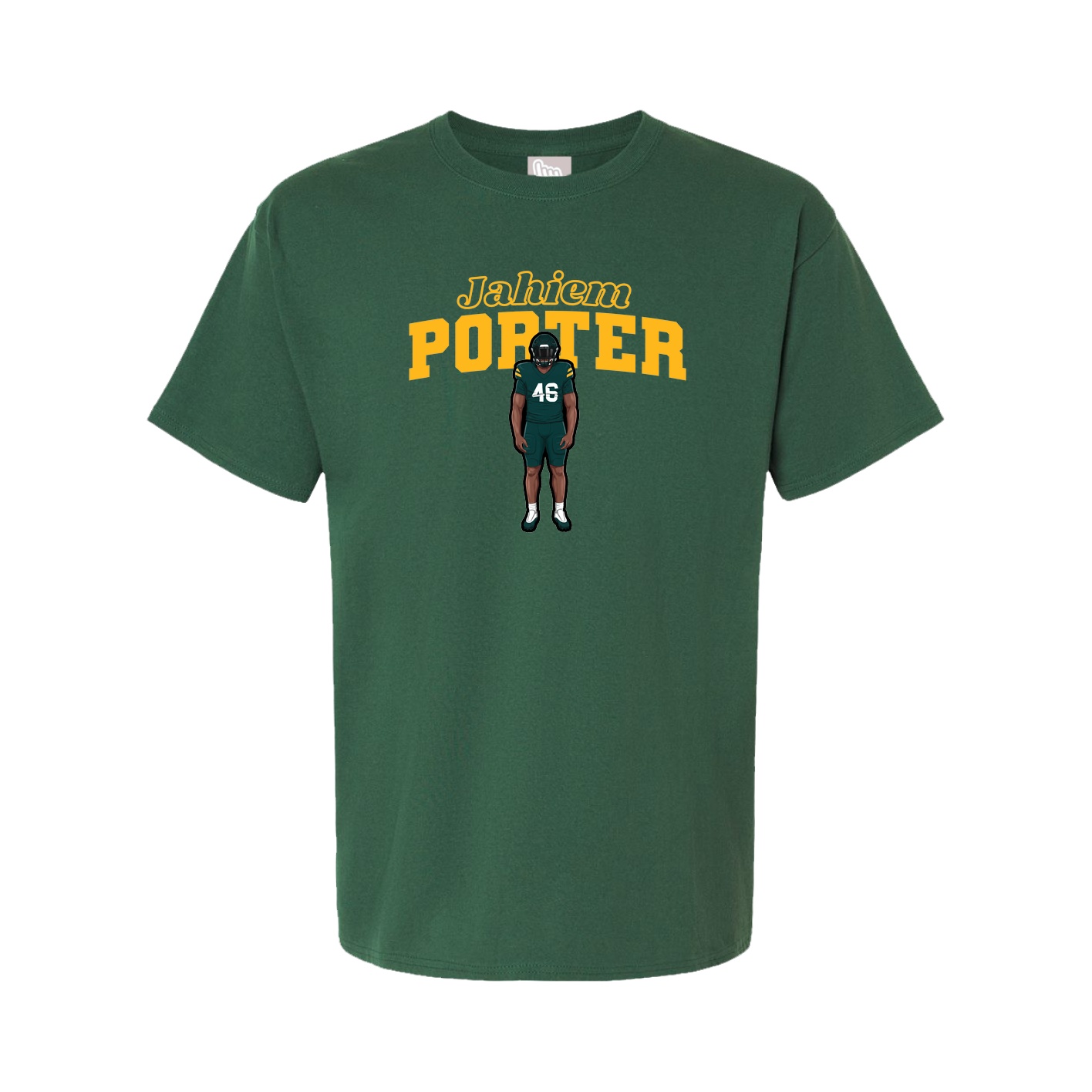 Youth Tee — Name Arch in Green