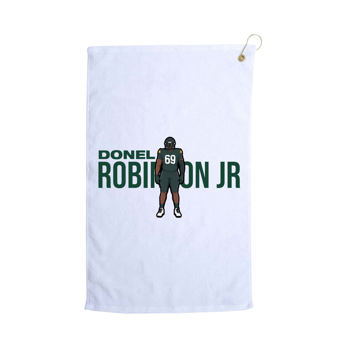 Golf Towel — Player Name in White