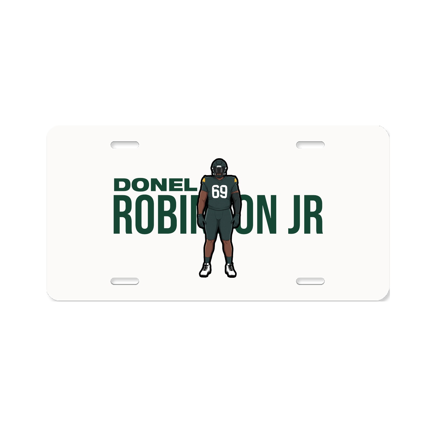 License Plate — Player Name in Classic
