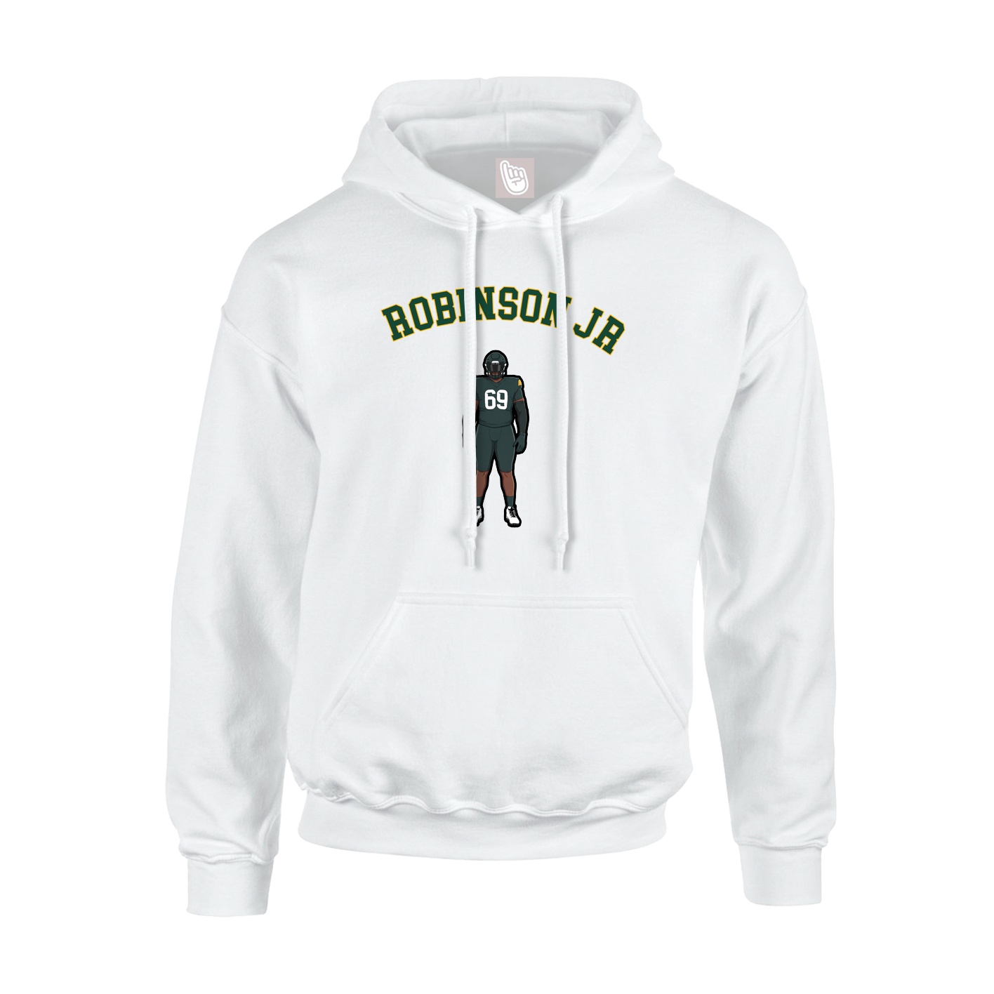 Youth Hoodie — Shirsey Arch in White