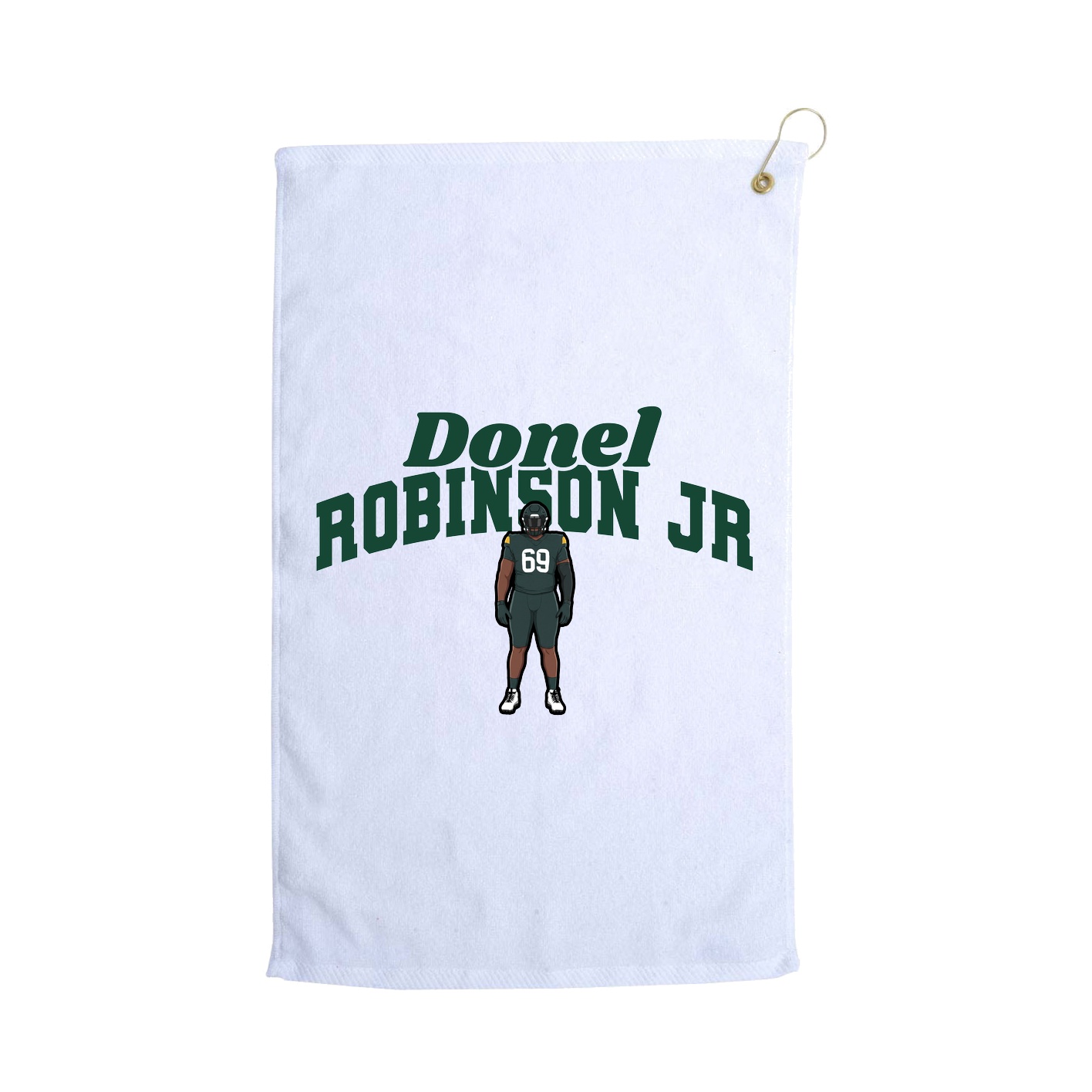 Golf Towel — Signature Arch in White