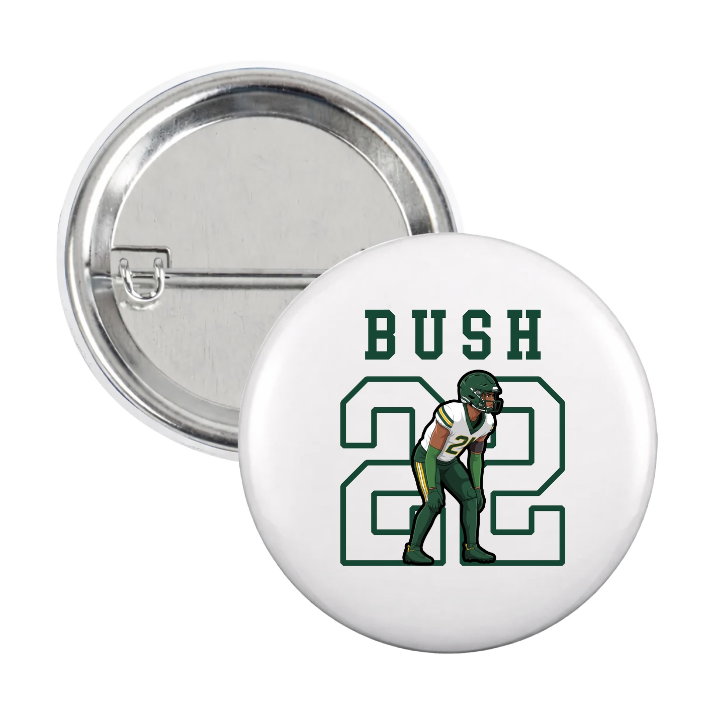 Game Day Button — Shirsey in White