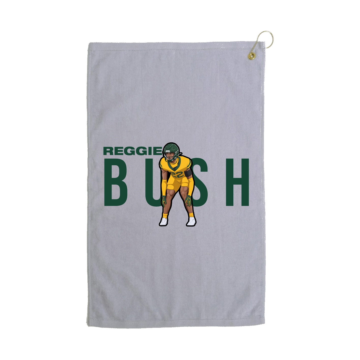 Golf Towel — Player Name in Grey