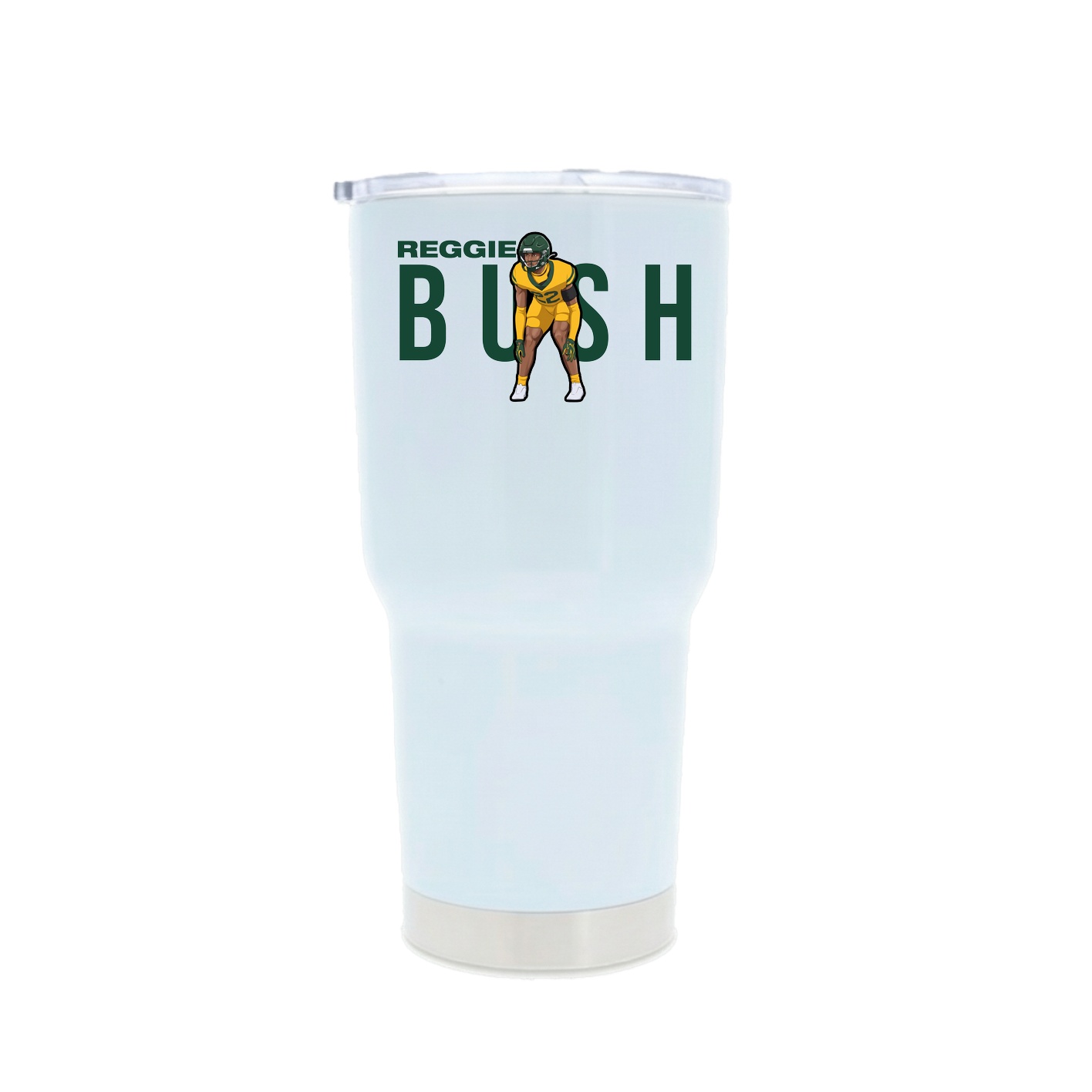 30oz Stainless Steel Tumbler — Player Name in White