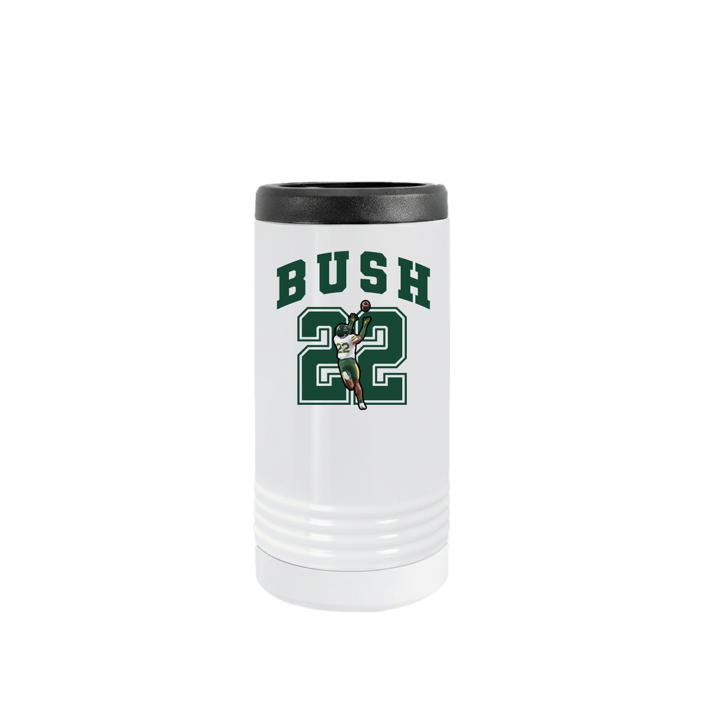 Slim Beverage Holder — Number in White