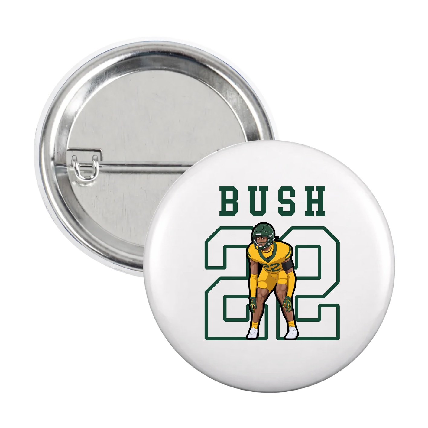 Game Day Button — Shirsey in White