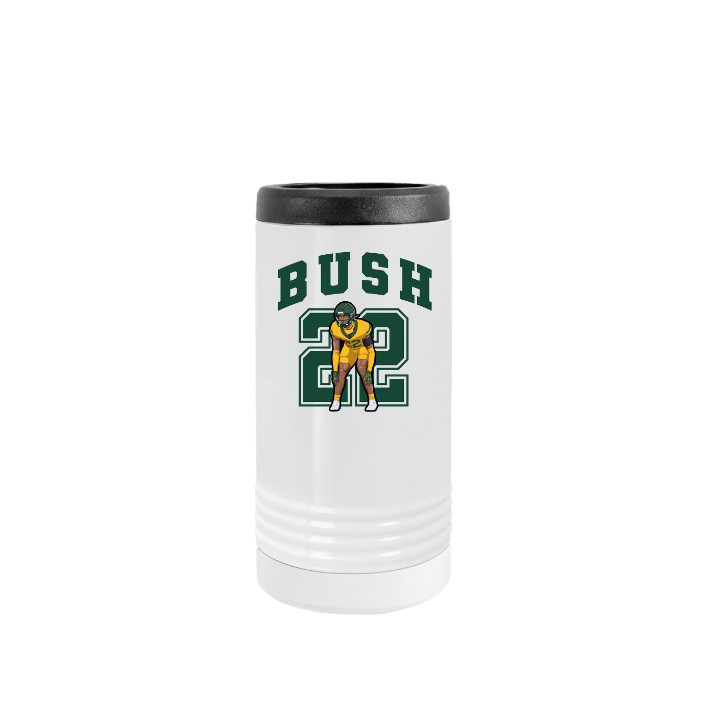 Slim Beverage Holder — Number in White