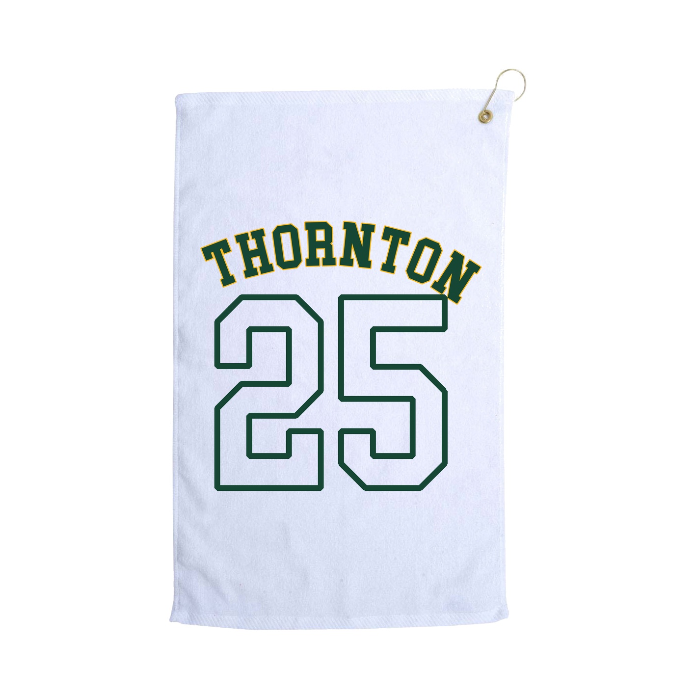 Golf Towel — Shirsey Arch in White