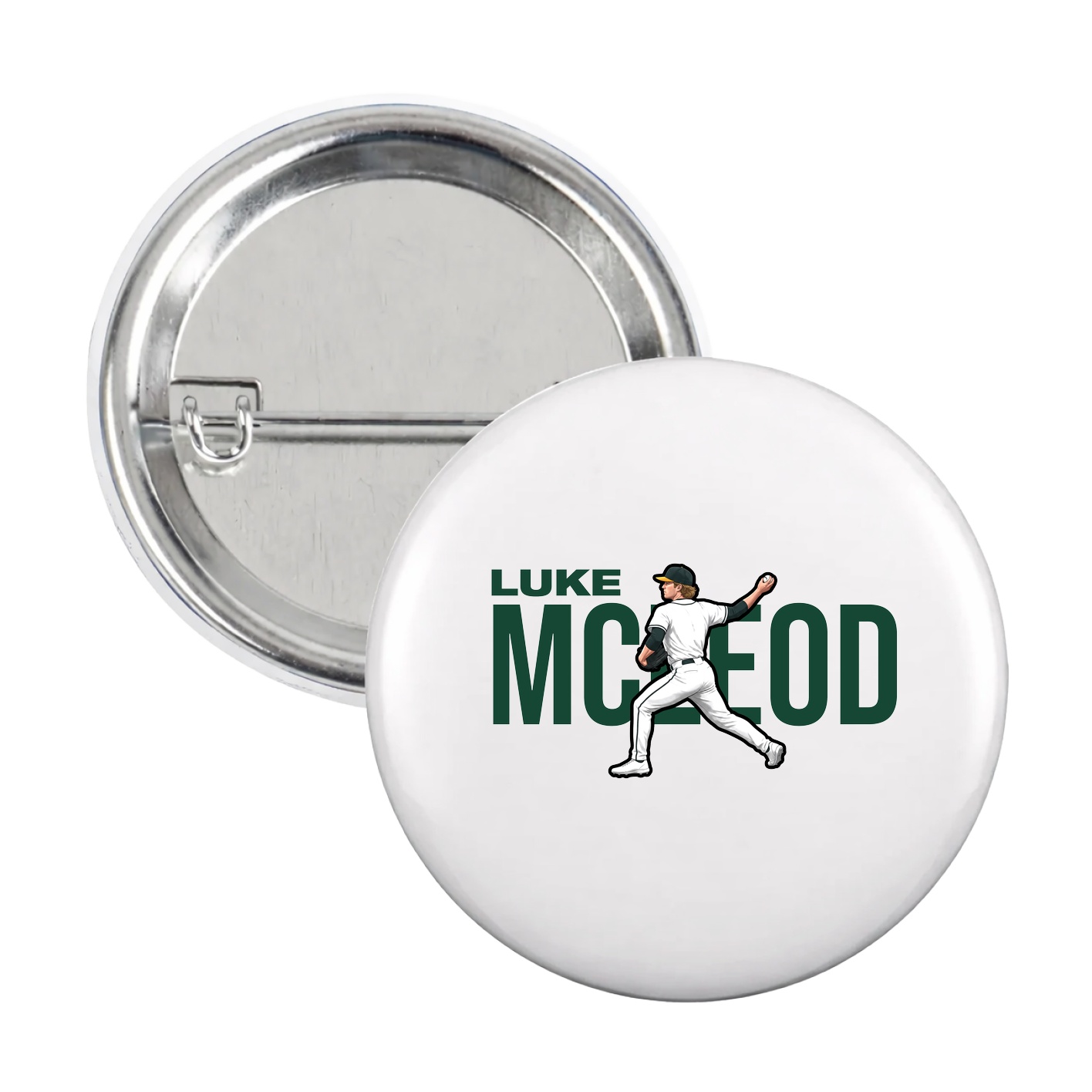 Game Day Button — Player Name in White