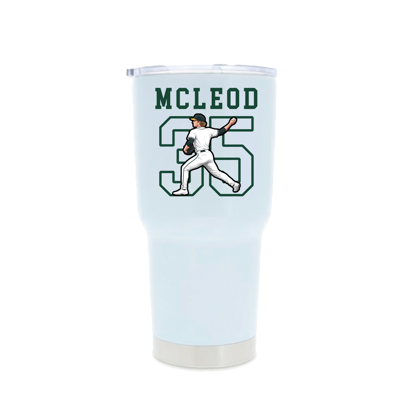 30oz Stainless Steel Tumbler — Shirsey in White