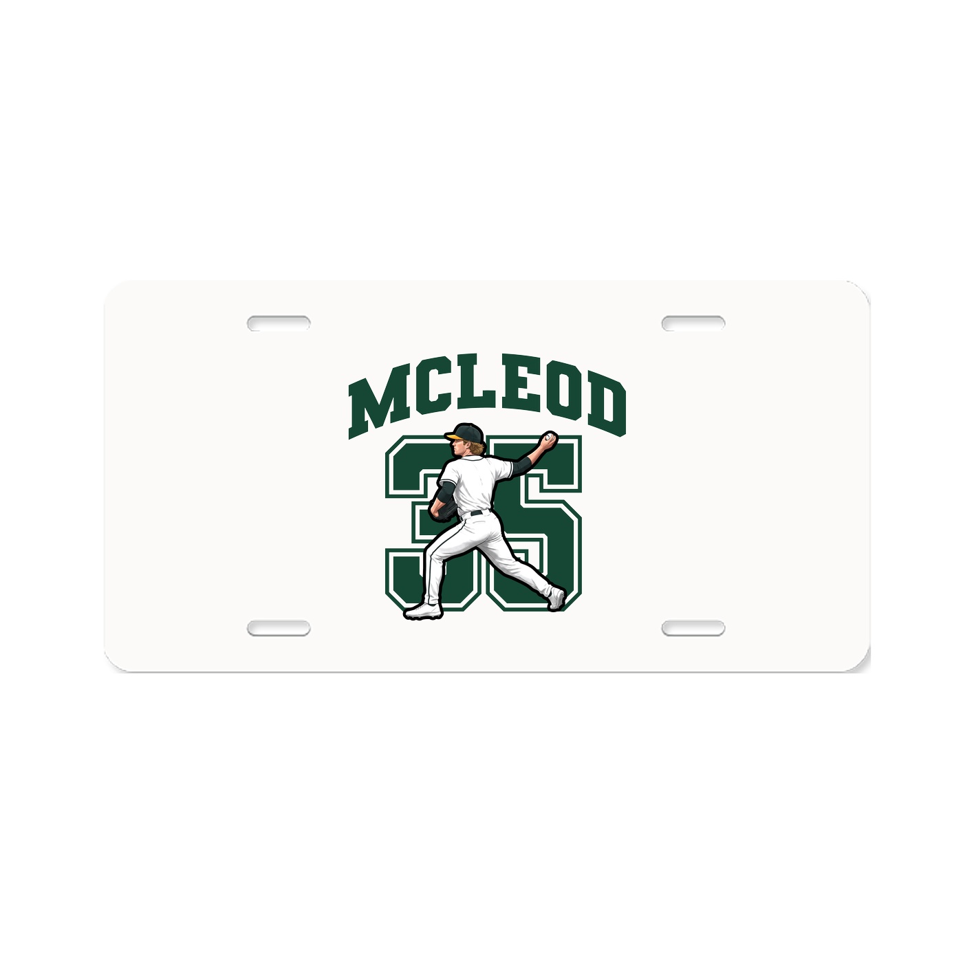 License Plate — Number in Classic