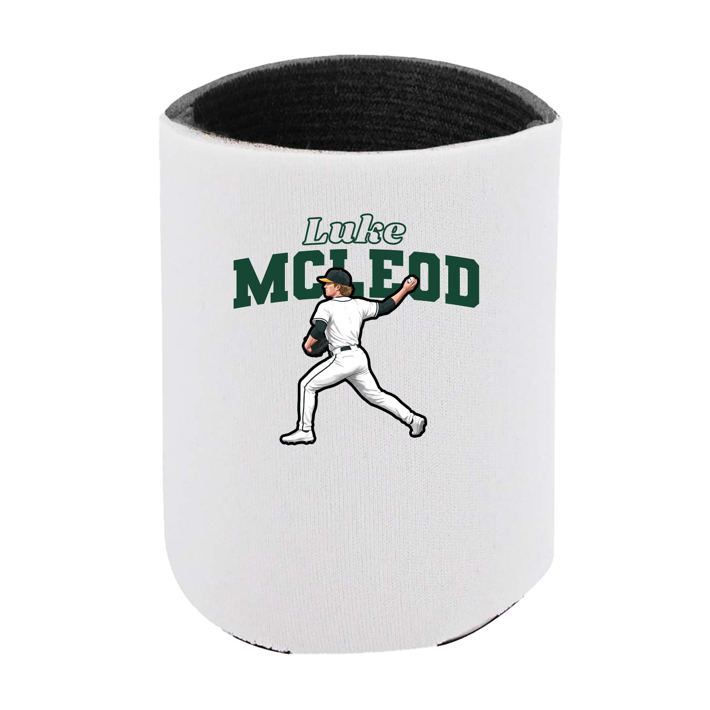 Can Holder — Name Arch in White
