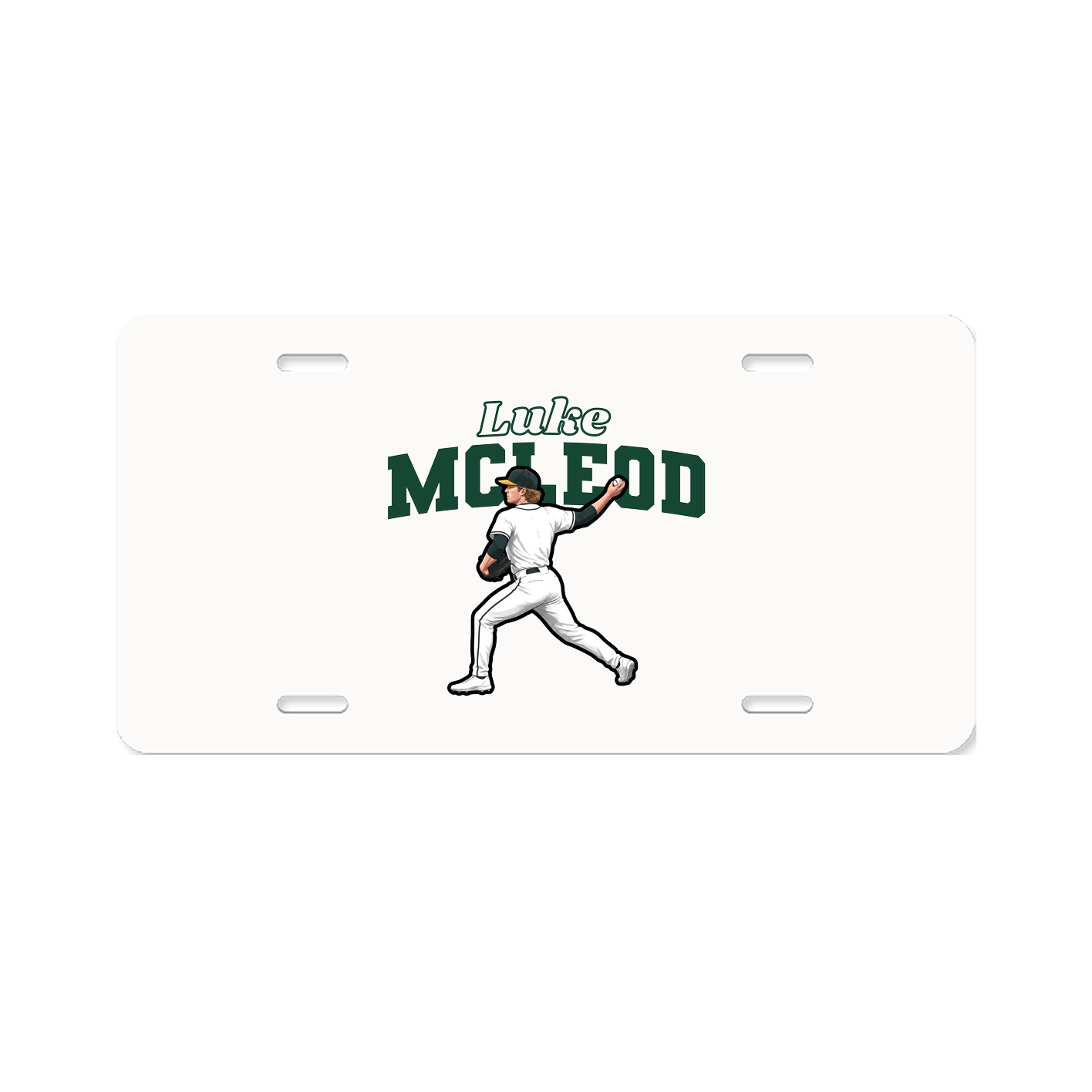 License Plate — Name Arch in Classic