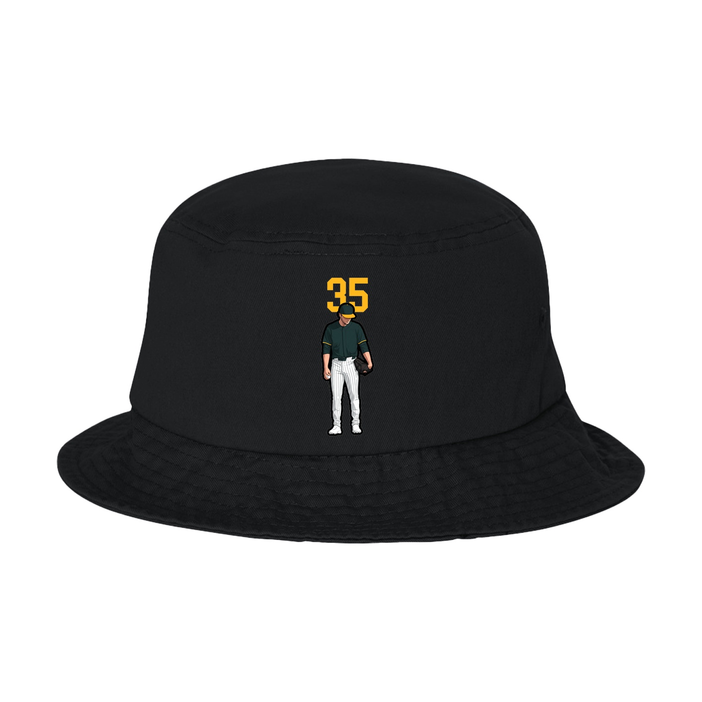 Bucket Cap — Number Top in Black