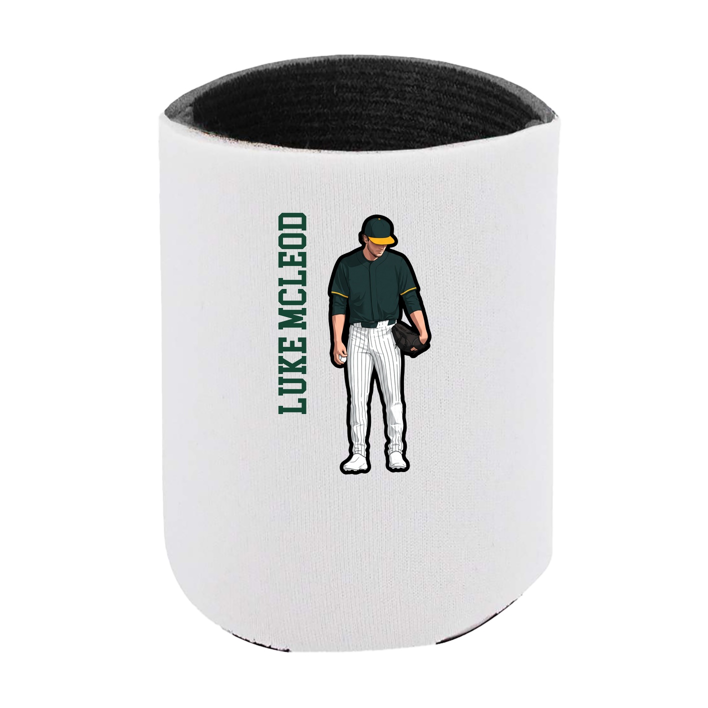 Can Holder — Name Vertical in White