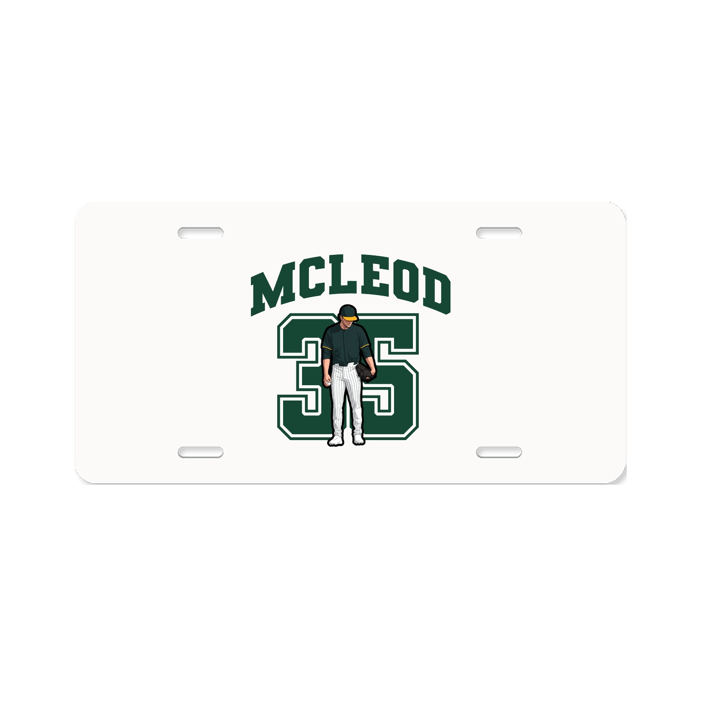 License Plate — Number in Classic