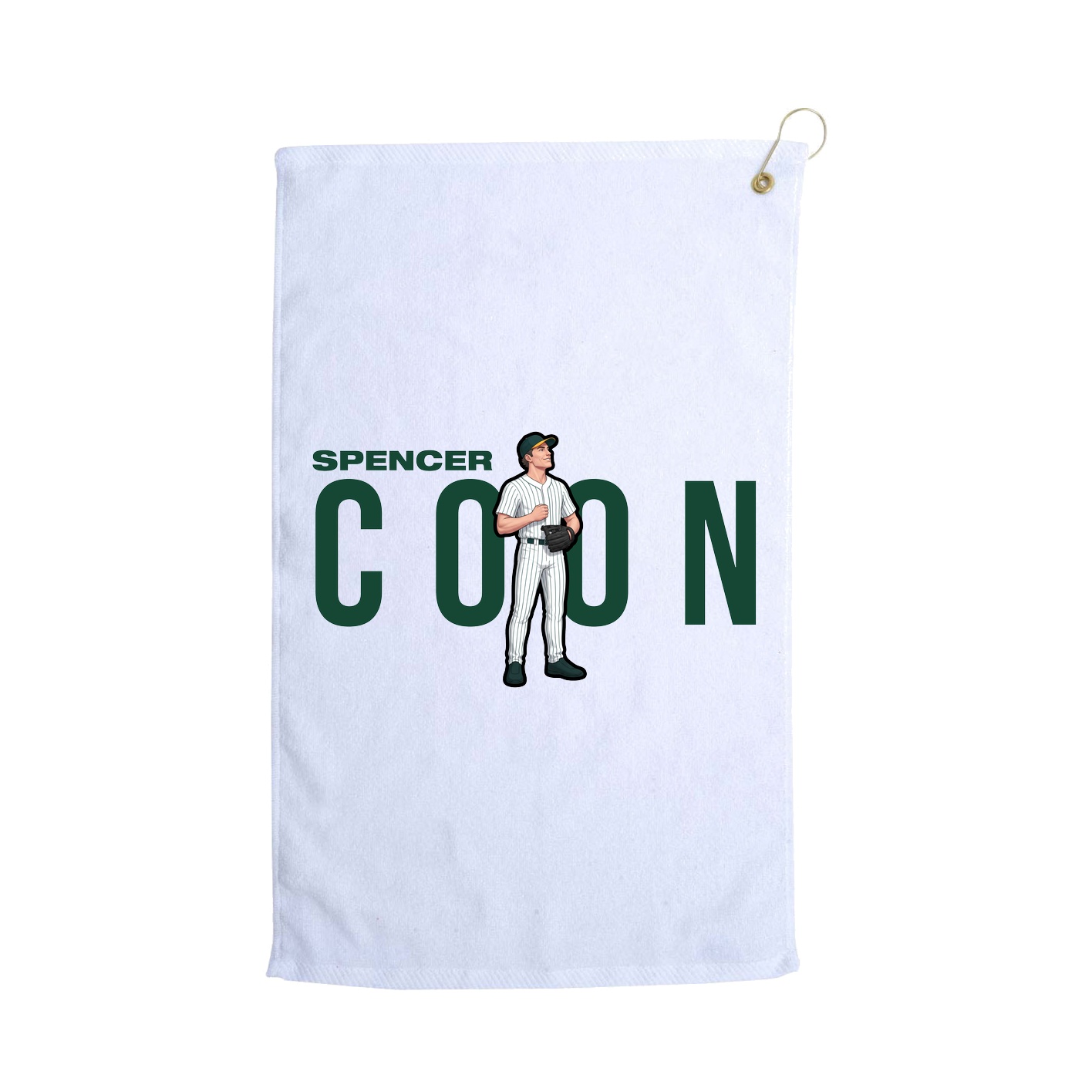 Golf Towel — Player Name in White