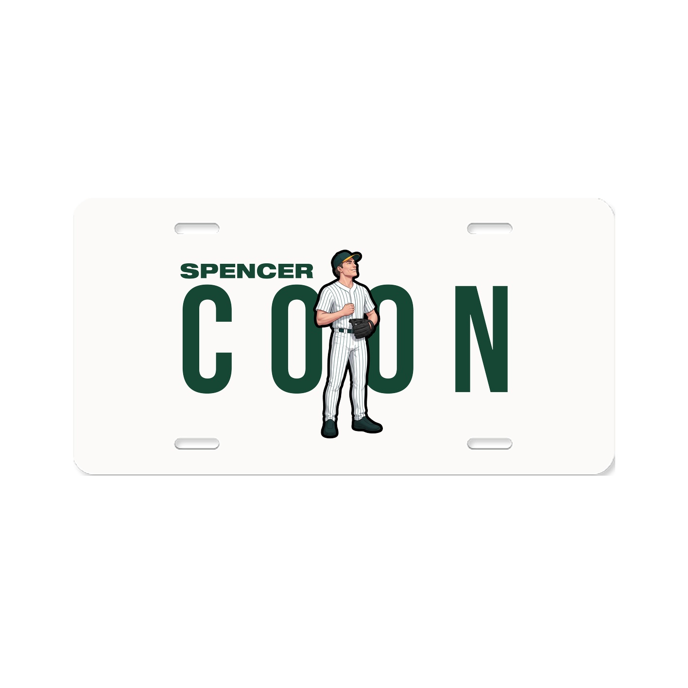 License Plate — Player Name in Classic