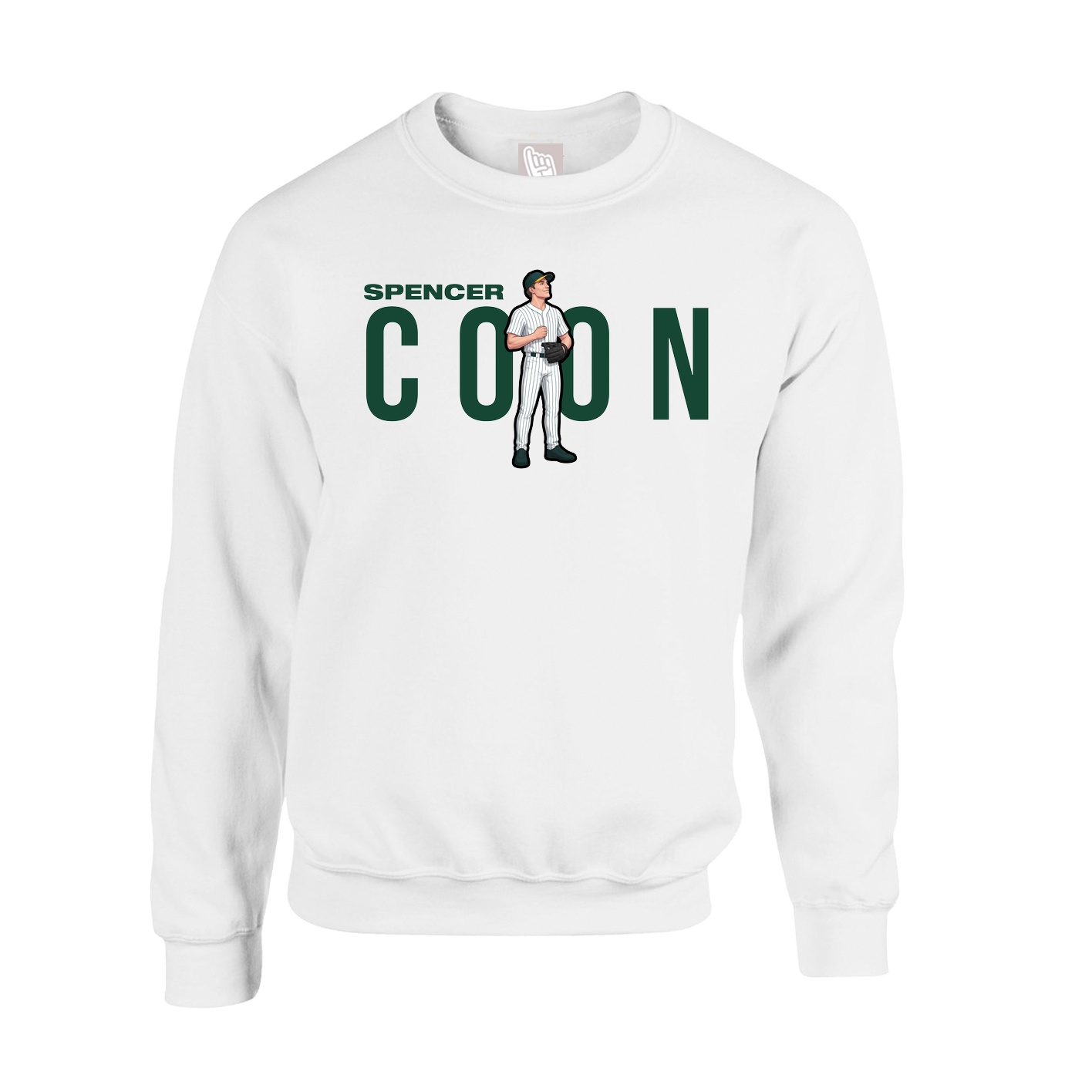 Fleece Crew — Player Name in White