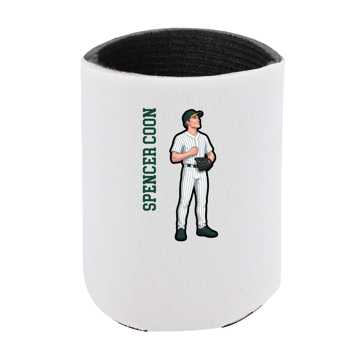 Can Holder — Name Vertical in White