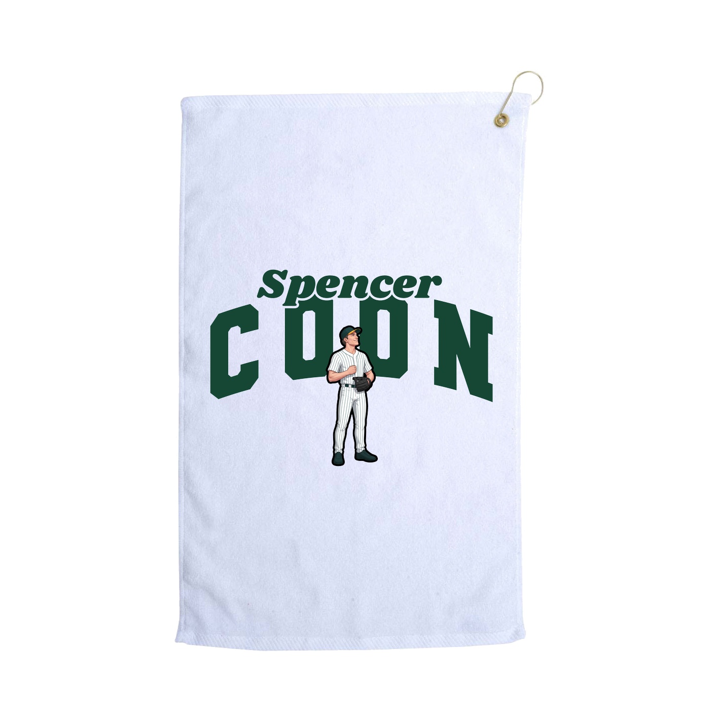 Golf Towel — Signature Arch in White