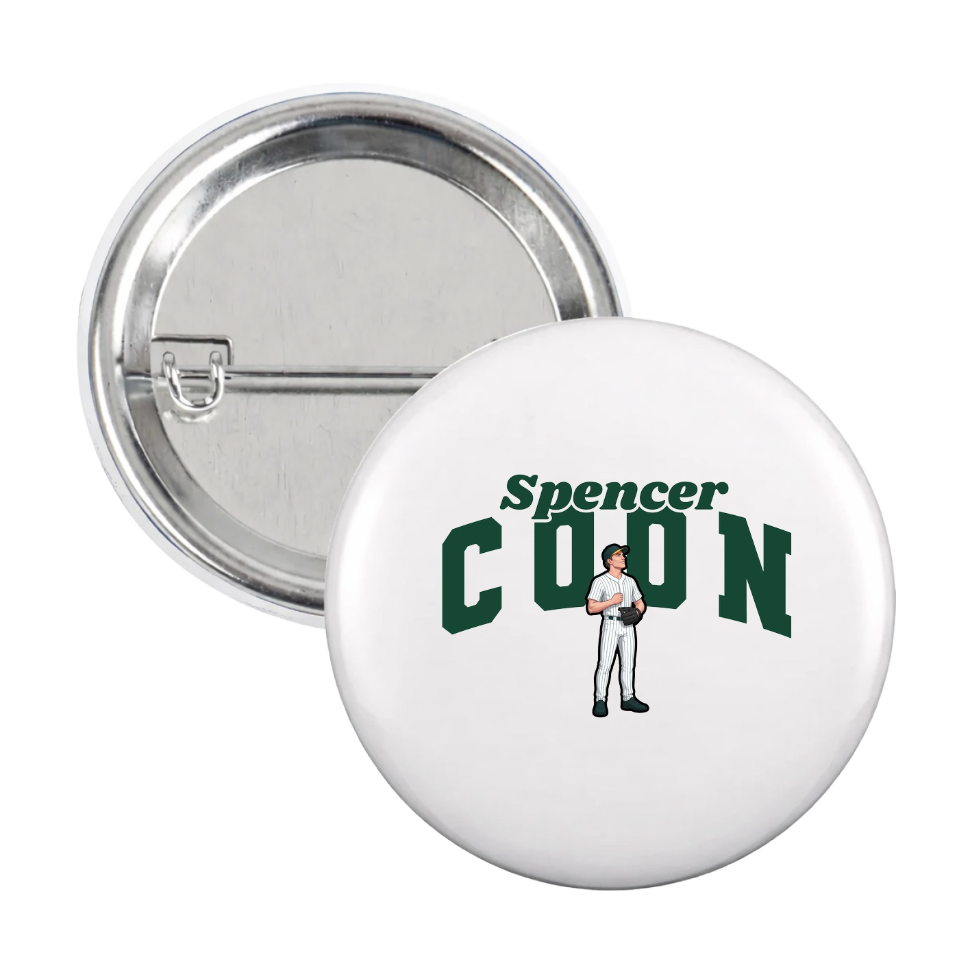 Game Day Button — Signature Arch in White