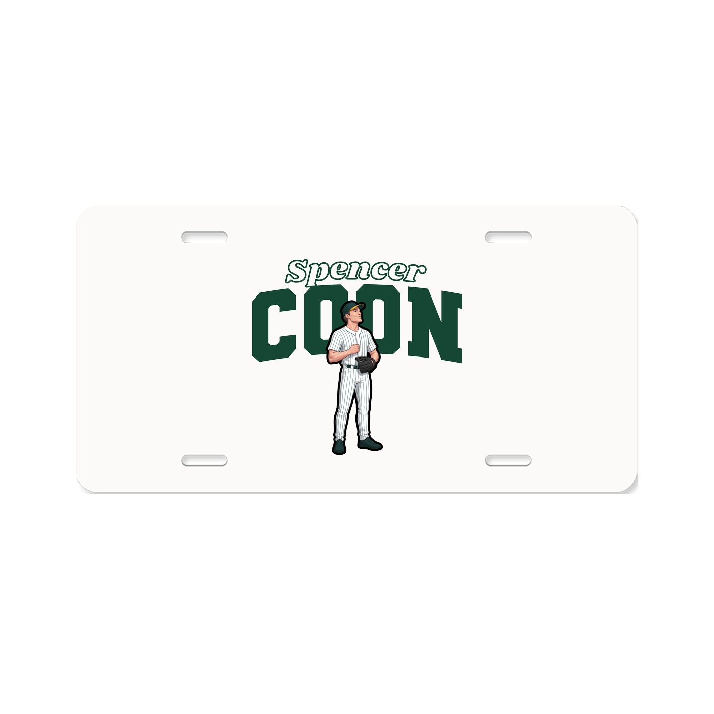 License Plate — Name Arch in Classic