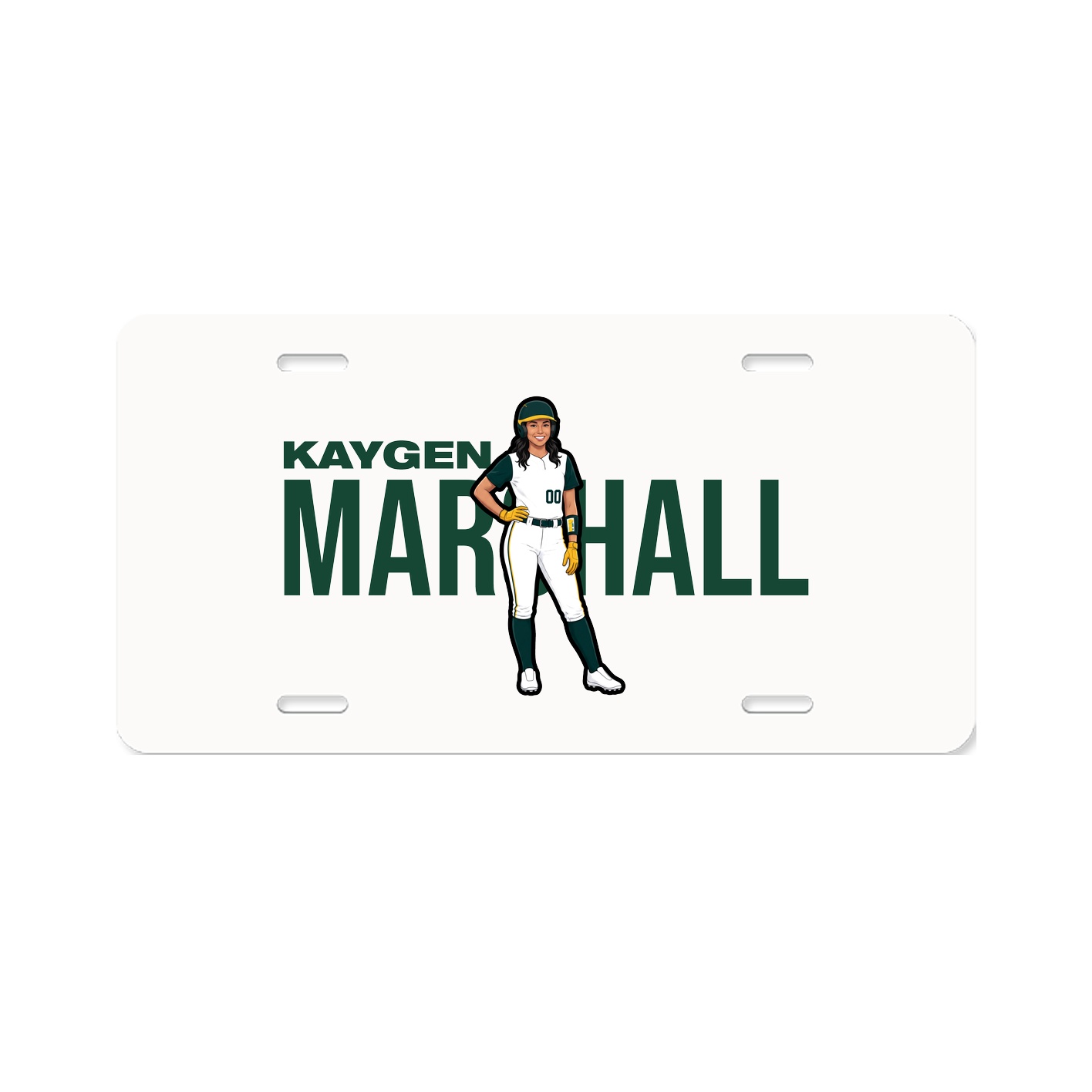 License Plate — Player Name in Classic