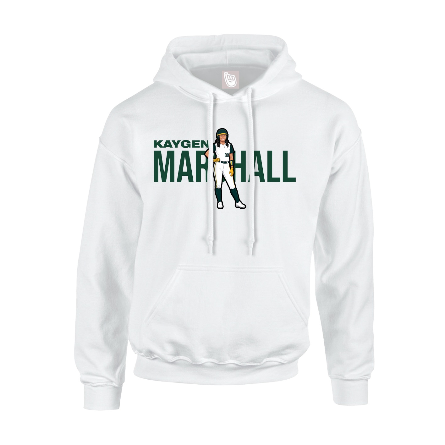 Hoodie — Player Name in White
