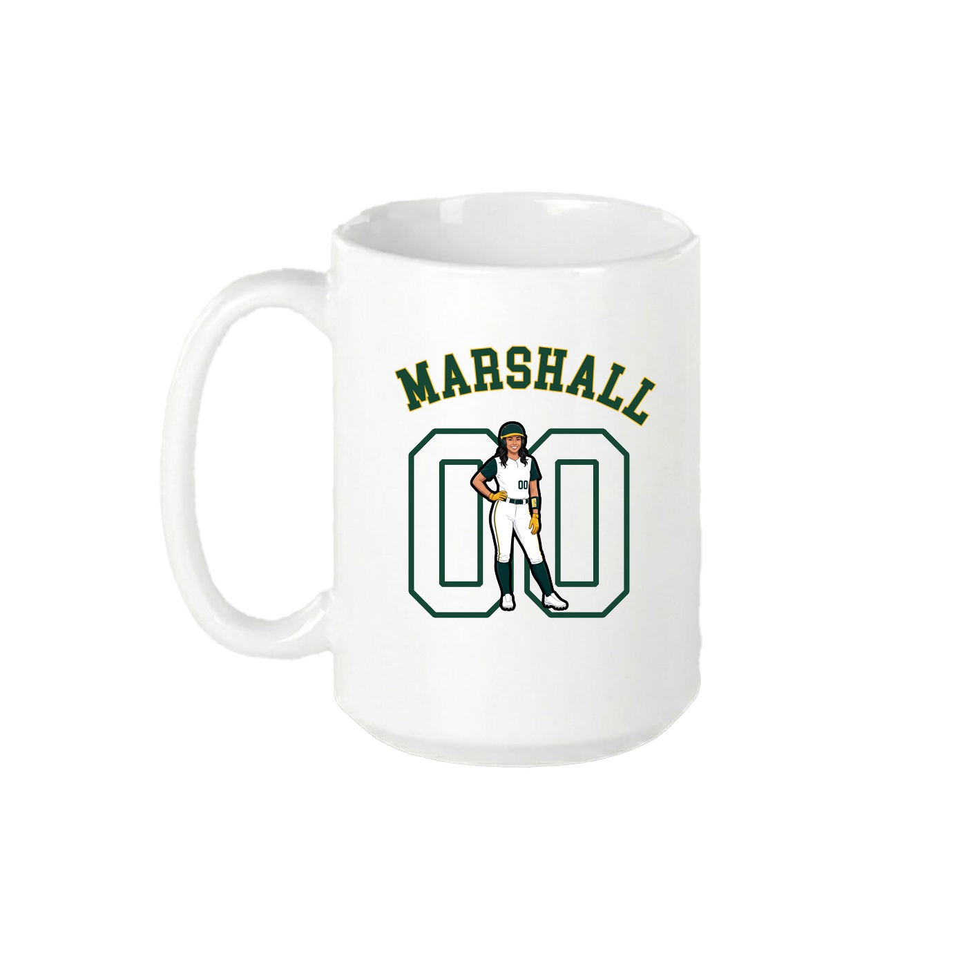 15oz Coffee Mug — Shirsey Arch in White
