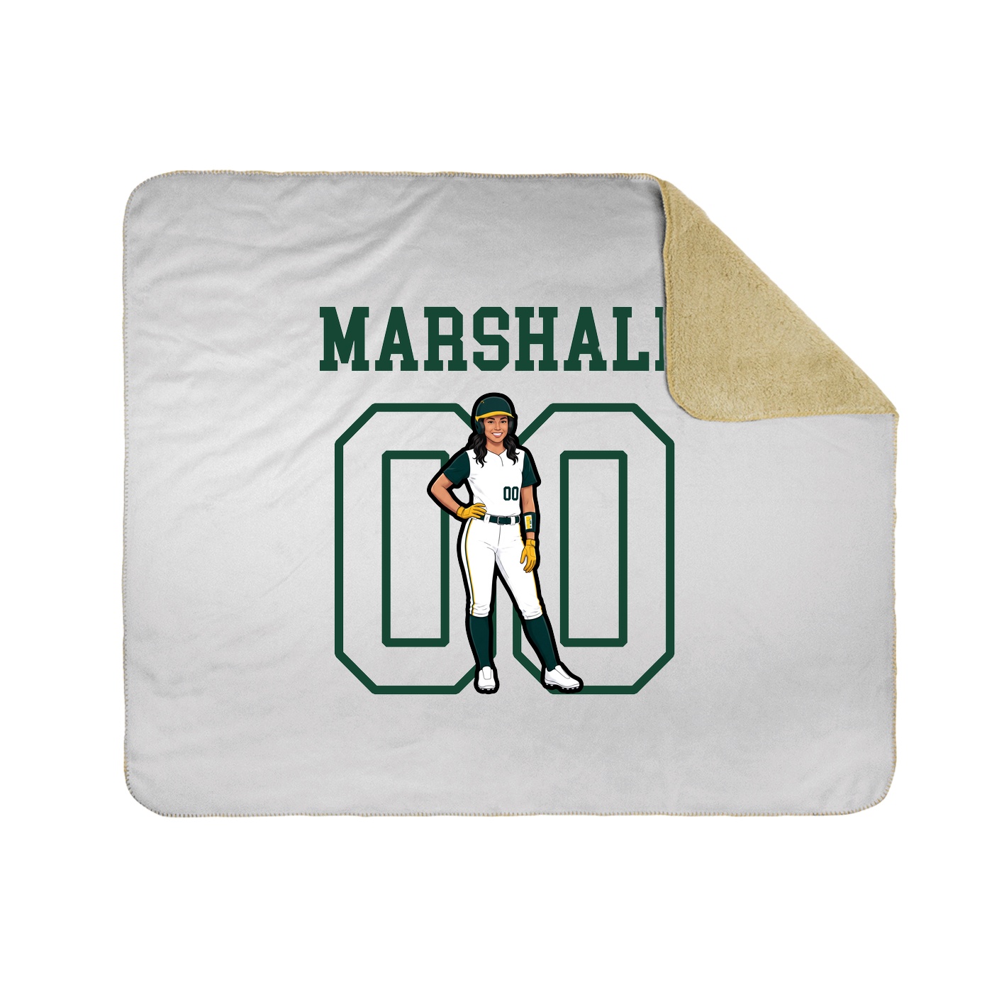 Throw Blanket — Shirsey in White