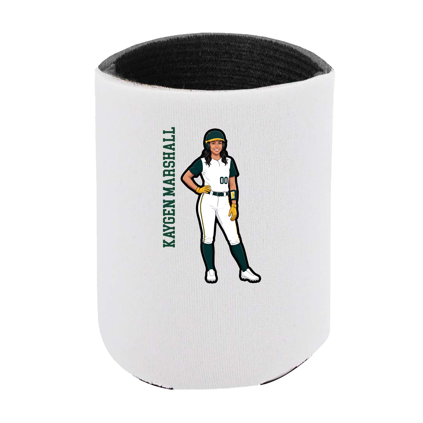 Can Holder — Name Vertical in White