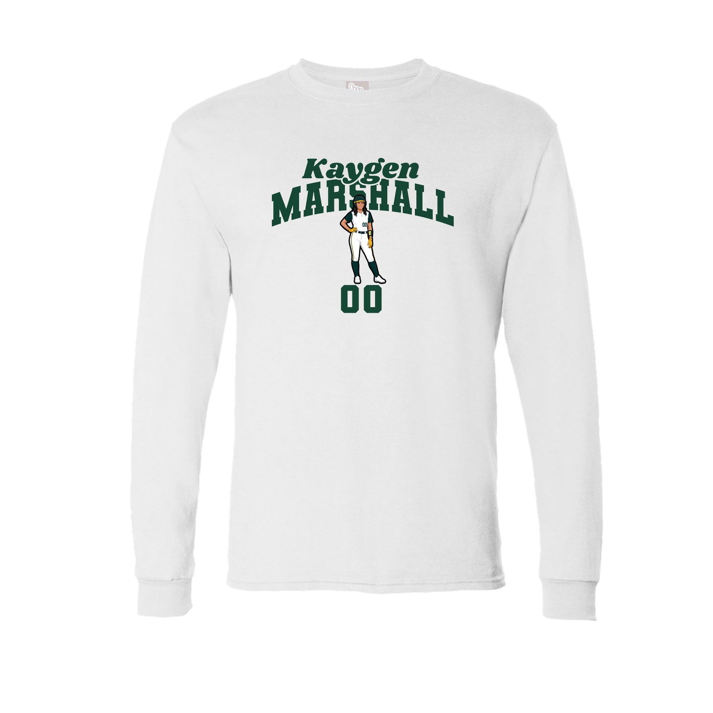 Long Sleeve Tee — Signature Arch in White