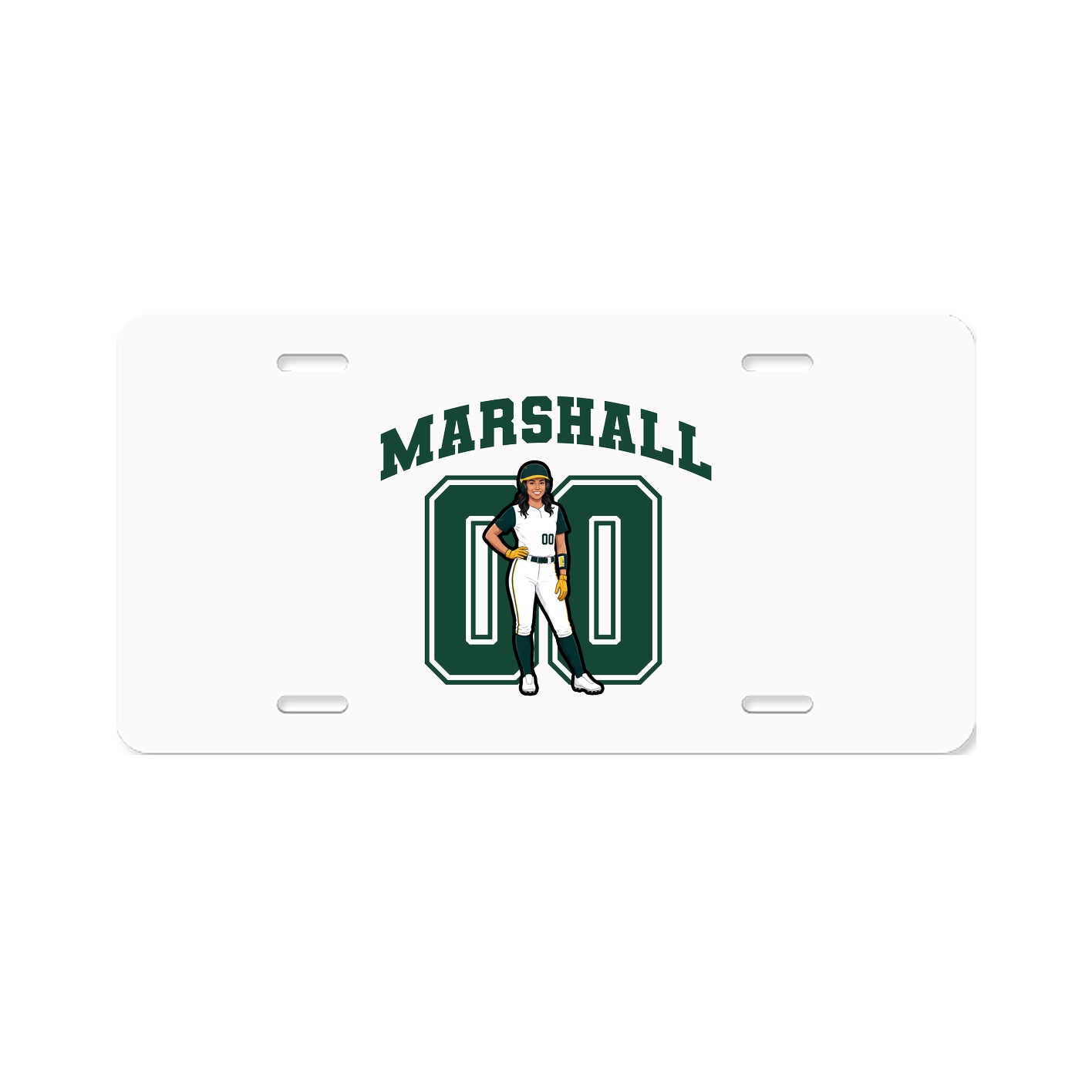 License Plate — Number in Classic