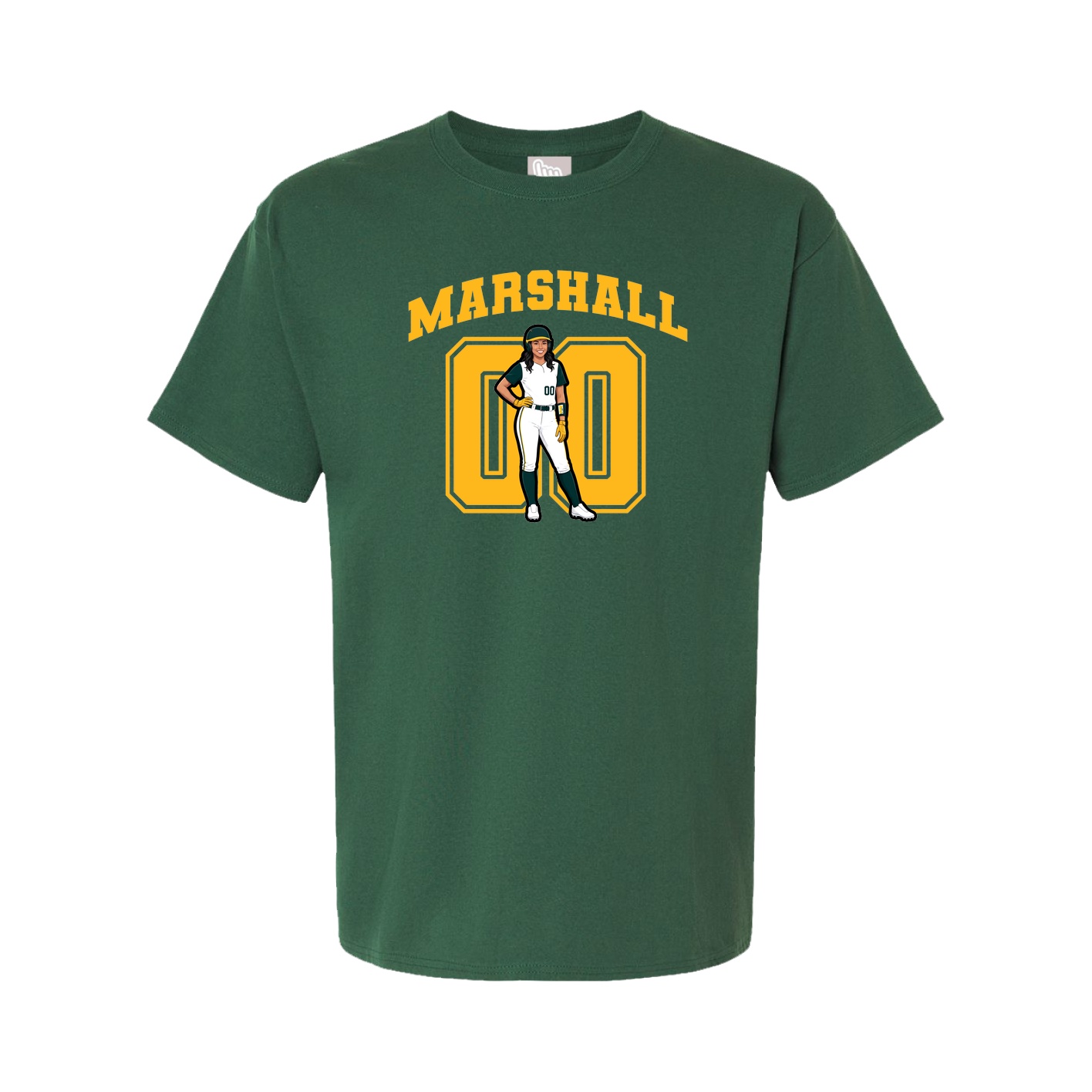 Youth Tee — Number in Green