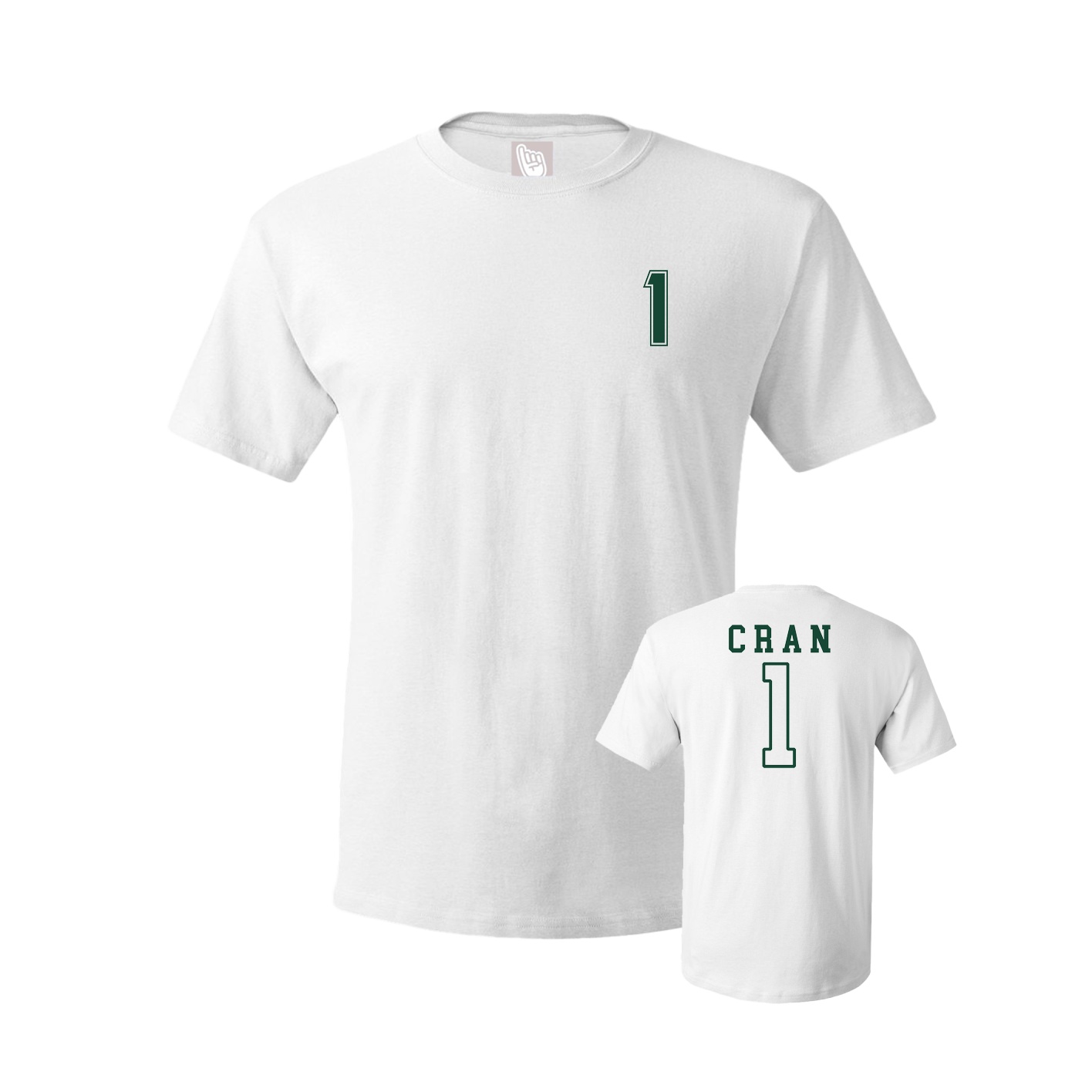 Youth Tee — Chest Back in White