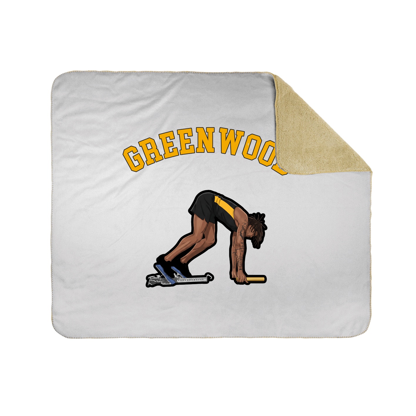 50x60 Sherpa Lined Throw Blanket